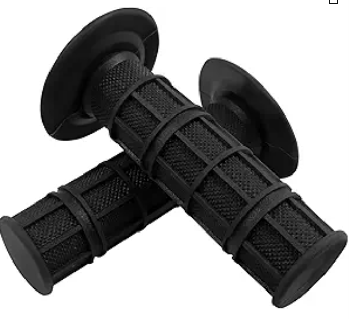Ebike/Emoto grips Worldmotop Motorcycle Handlebar Grips Non-Slip Soft Rubber Grips Handlebar with 7/8" 22mm 24mm Replacement for All Off Road ATV Dirt Bike, Bike Handle Grips(Black)