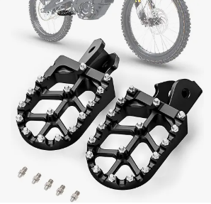 Electric Dirt Bike Wider Foot Pegs Footpegs CNC for Surron Sur Ron LBX ERide Pro SS 2.0 3.0 E-Ride Pro SR/S 79Bike Falcon GT Ventus One Black