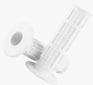 1Pair White Grips, 22mm 7/8" Dirt Bike Grips Scooter Grips Handlebar Hand Grips for Motorcycle, Mini Bike, Dirt Bike, Pit Bike Handlebar Pro Taper Grips Dirtbike